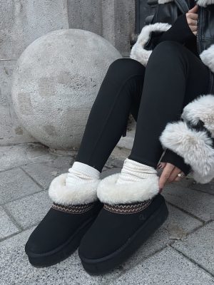 Śniegowce zamszowe BAILA OLAVOGA czarne