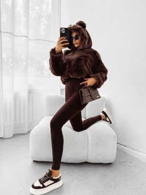 Bluza damska OLAVOGA ELIOLIE czekoladowa