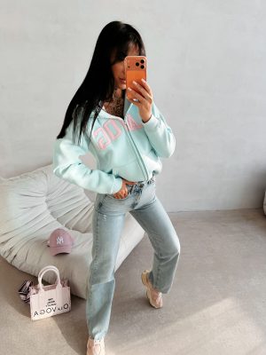 Bluza damska OLAVOGA IRIS miętowa