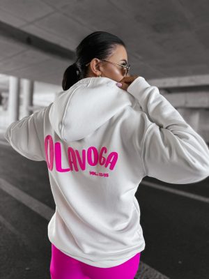 Bluza z kapturem damska NORTH OLAVOGA ecru