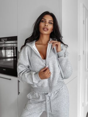 Bluza minimalistyczna  OLAVOGA damska OVERCAST szara