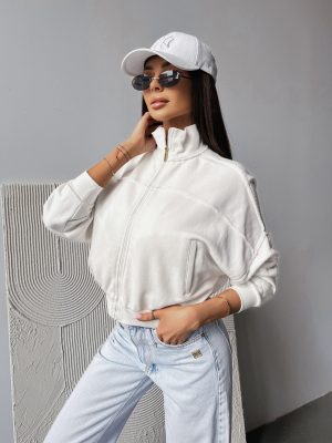 Bluza bez kaptura SAING OLAVOGA ecru