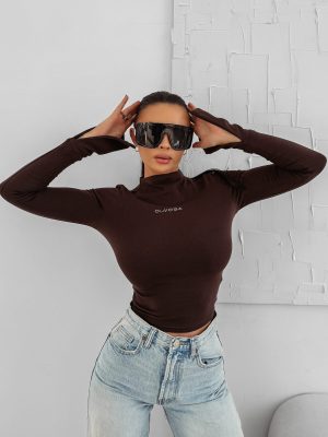 Bluzka damska OLAVOGA AUTUMN czekoladowa