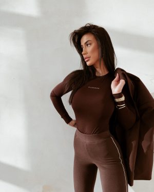 Bluzka damska OLAVOGA FERON czekoladowa