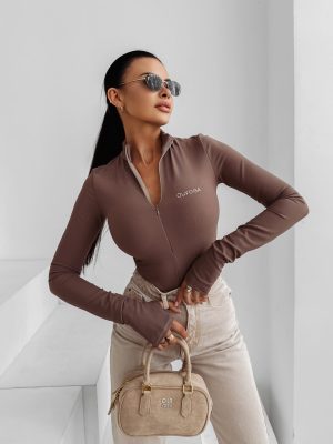 Body elastyczne OLAVOGA ESSENTIAL RIB mleczna czekolada