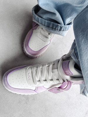 Buty sneakersy damskie Hyperion Ola Voga biało-fioletowe