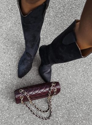 Kowbojki damskie OLAVOGA POINT grafitowe