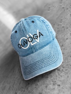 Czapka z daszkiem unisex PORTA OLAVOGA ciemny jeans