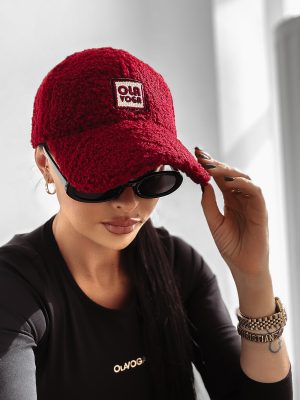 Czapka z daszkiem  OLAVOGA SAAL bordowa