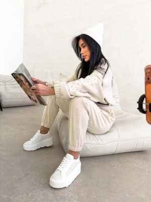 Komplet damski OLAVOGA COZIER beżowy